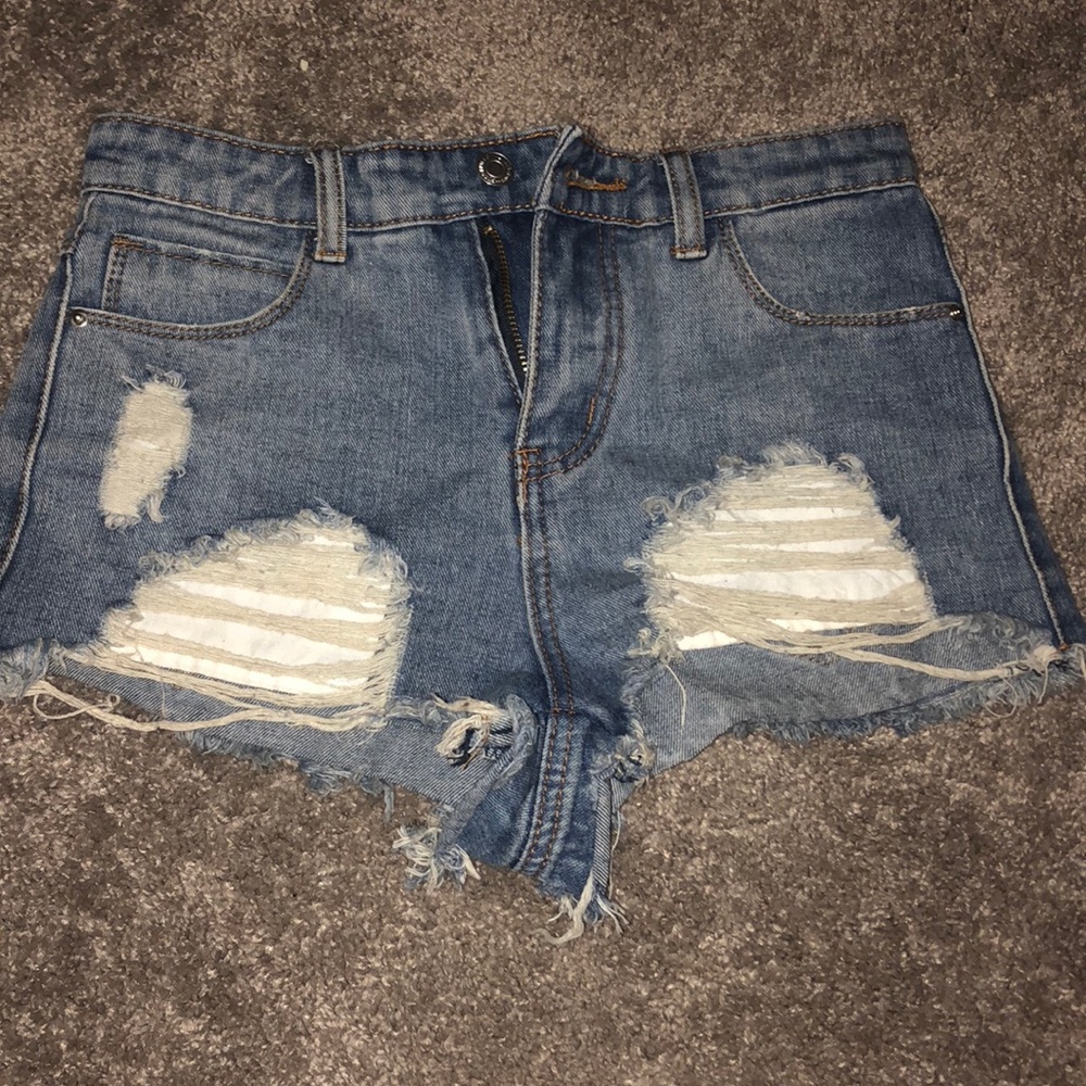 Denim shorts
